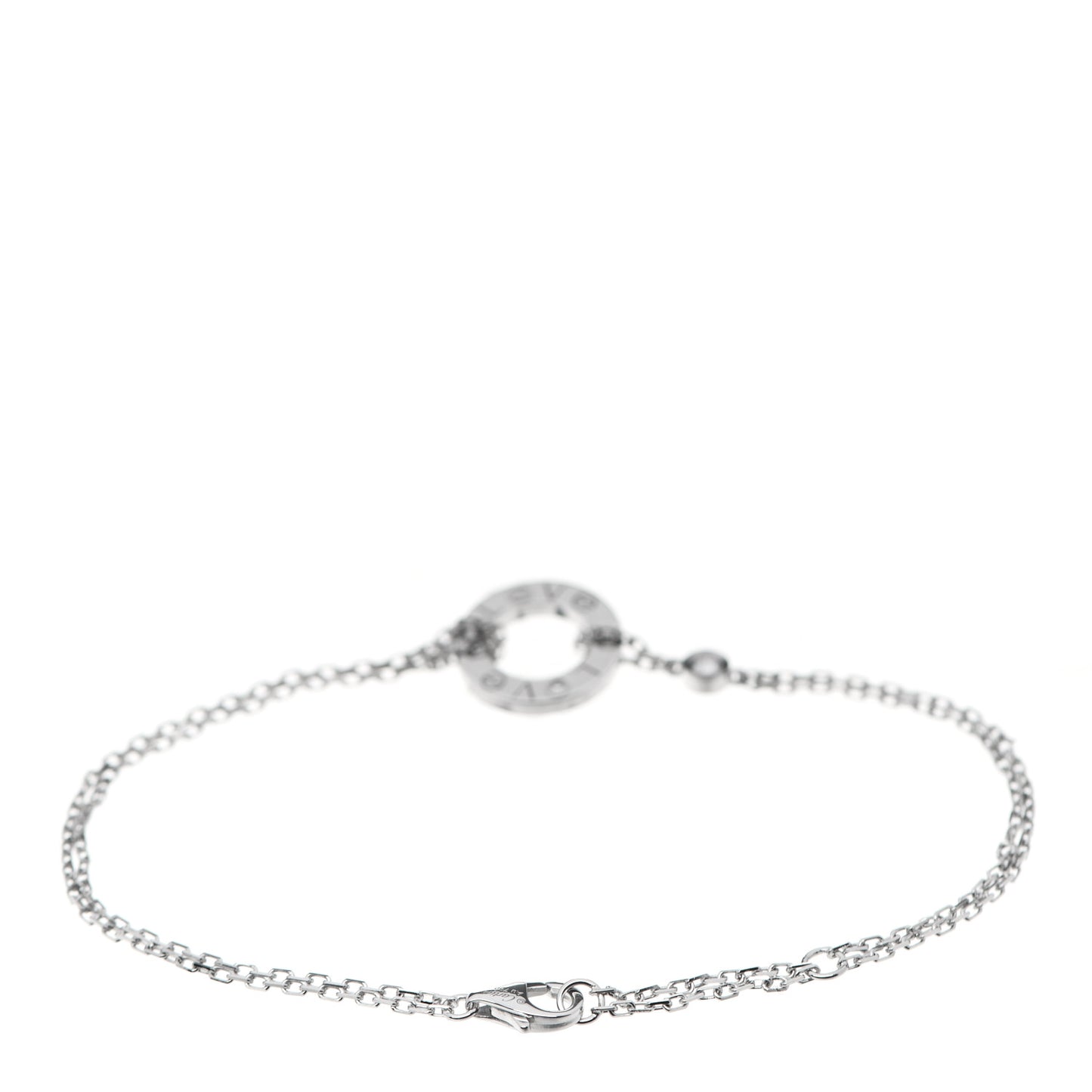 18K White Gold Diamond LOVE Bracelet
