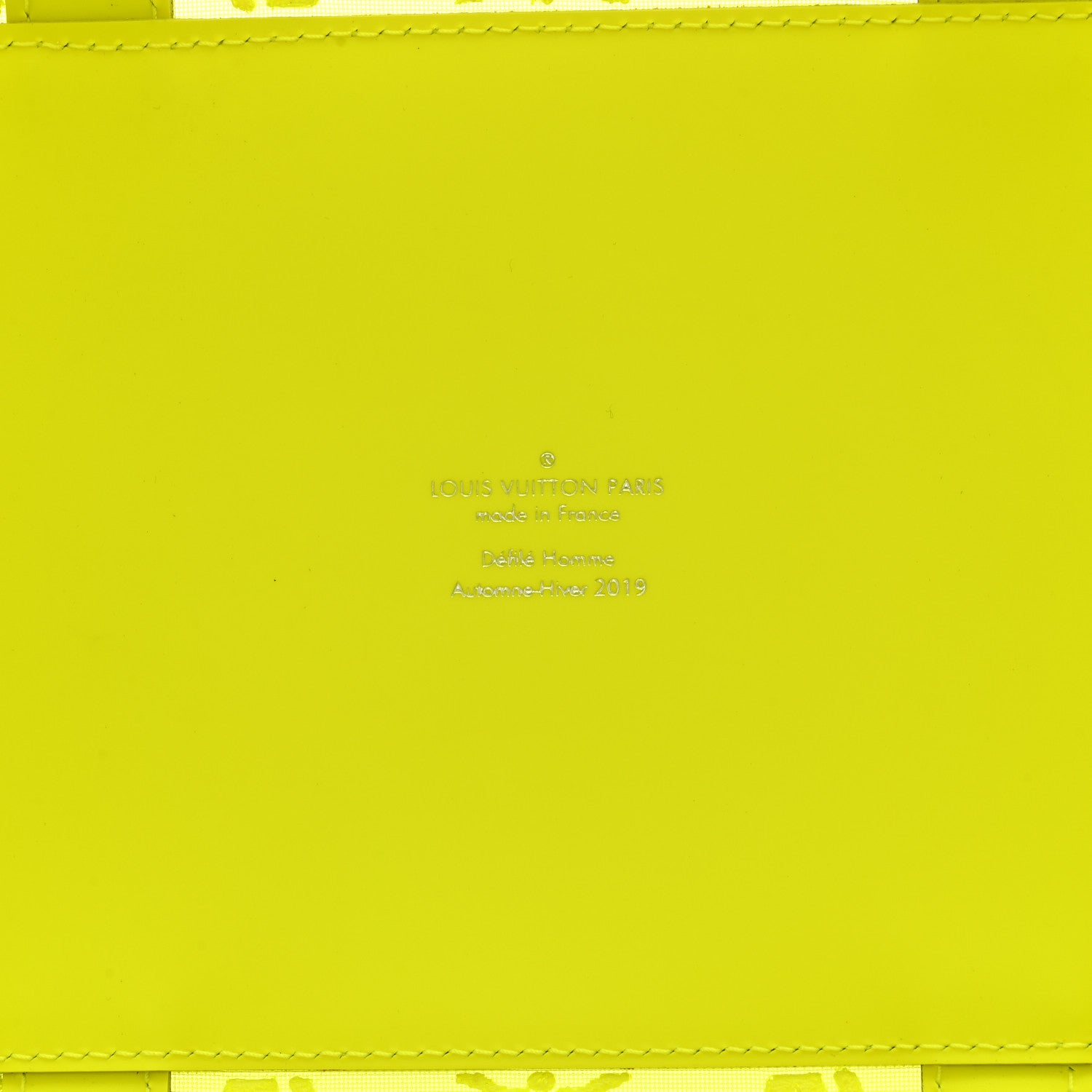 Louis Vuitton Monogram Fluo See Through Keepall Bandouliere 50 Yellow 6 of 10