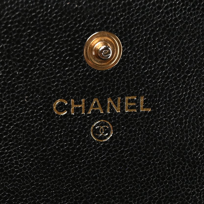 Chanel Caviar Quilted Medium Boy Flap Wallet Black 6 of 9