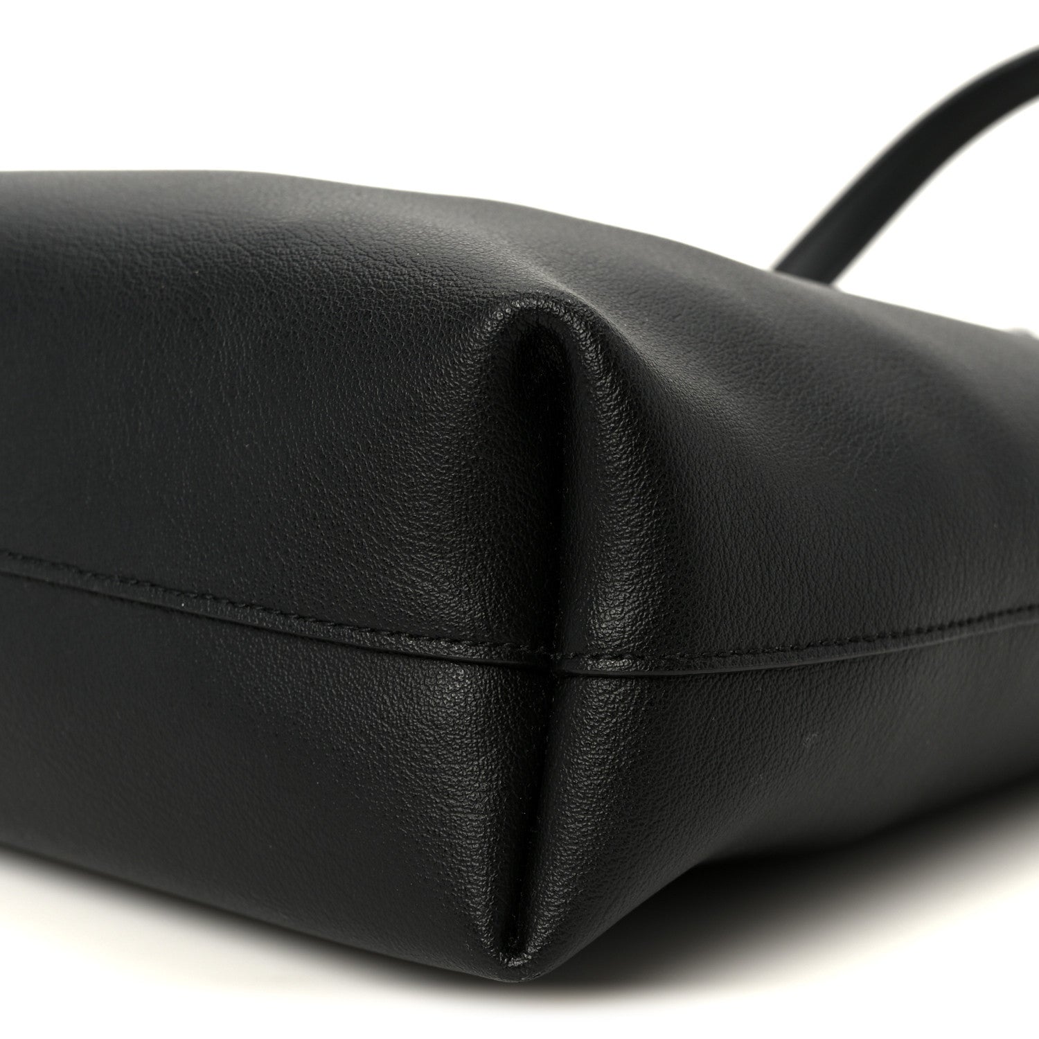 Saint Laurent Calfskin Toy Shopping Tote Black 9 of 9