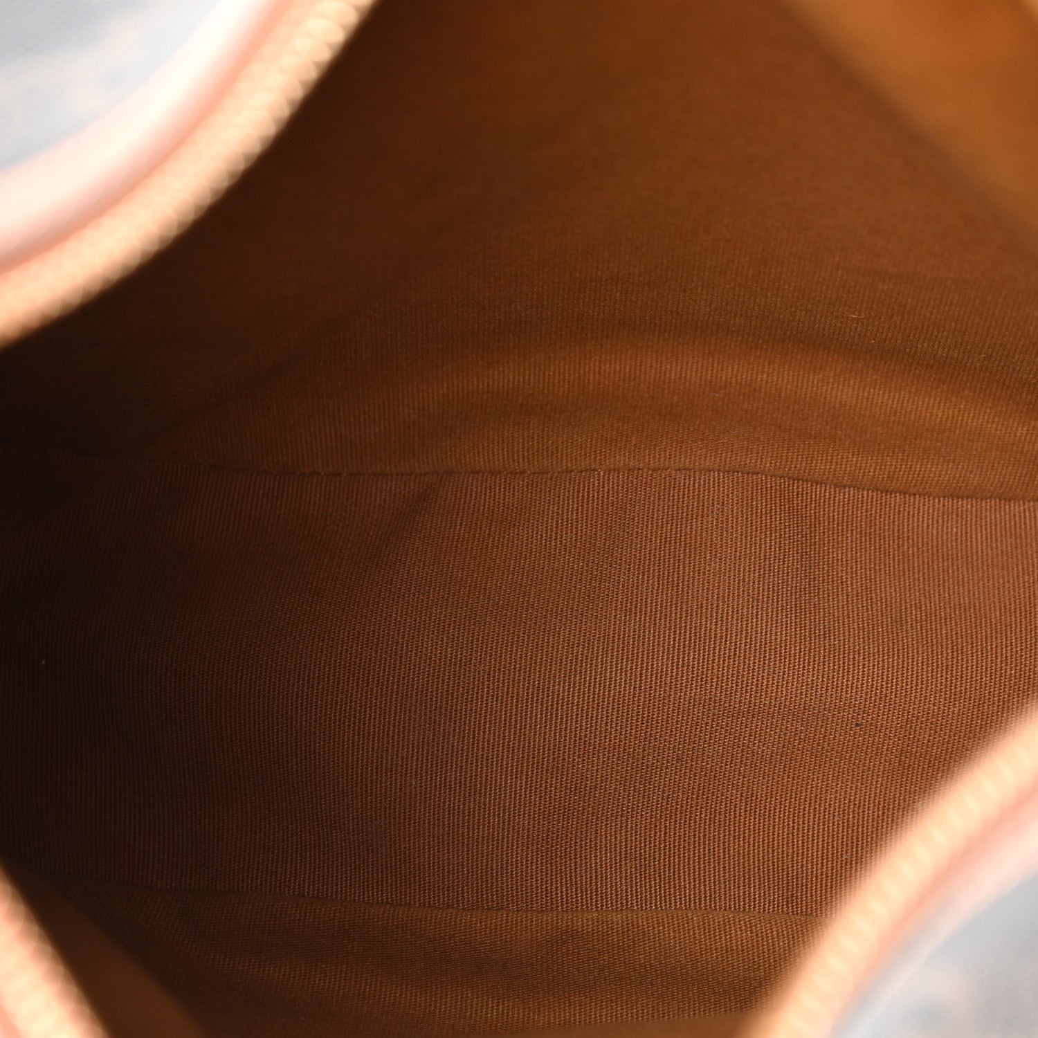 Celine Calfskin Triomphe Canvas Small Heloise Shoulder Bag Tan Tan 5 of 10