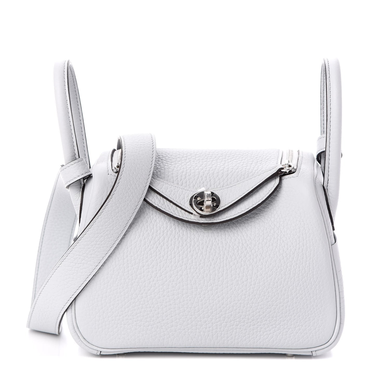 Taurillon Clemence Mini Lindy 20 Bleu Pale