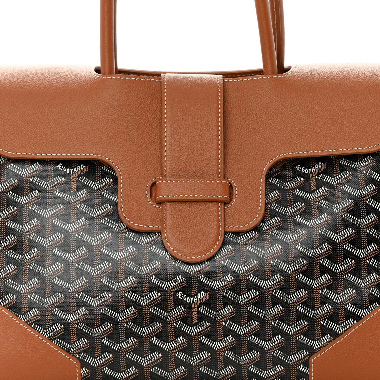 Goyardine Saigon Tote Black Gold