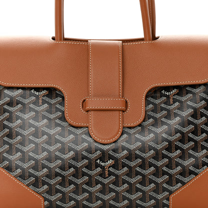 Goyard Goyardine Saigon Tote Black Gold 8 of 12