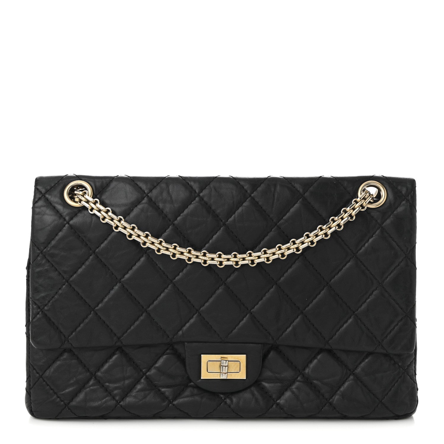 Chanel Aged Calfskin Quilted 2.55 Reissue 226 Flap Black 1 of 10