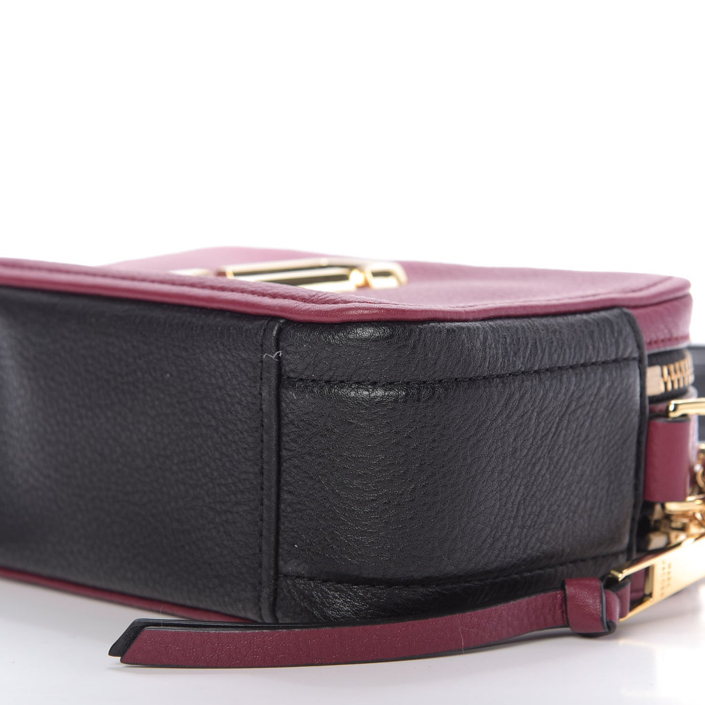 Supple Natural Grain Calfskin Softshot 21 Crossbody Bag Burgundy