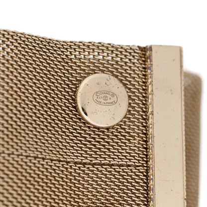 Chanel Metal Mesh CC Bracelet Light Gold 4 of 6