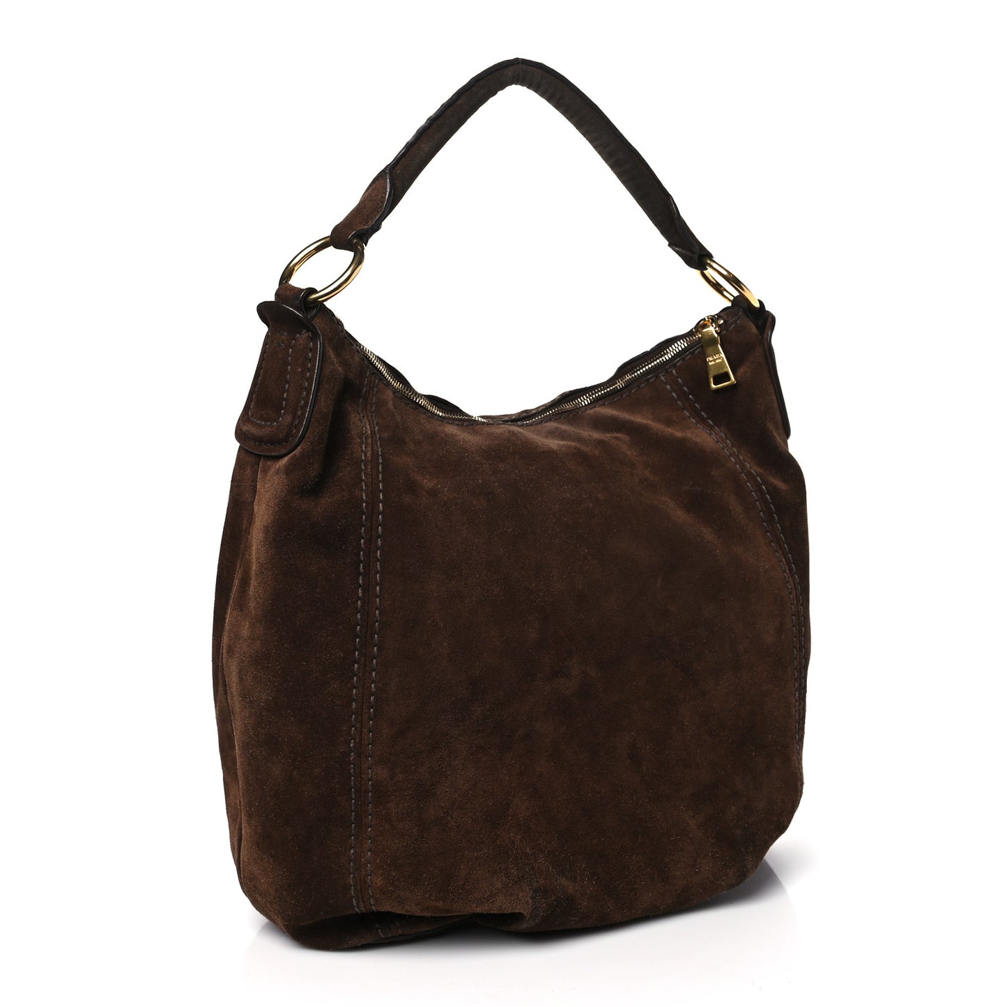 Scamosciato Suede Hobo Brown