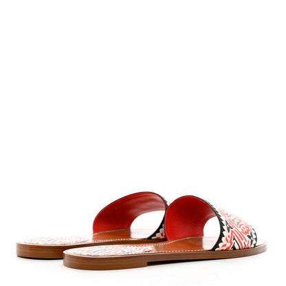 Louis Vuitton Monogram Crafty Lock It Flat Mule 40 Creme Rouge 4 of 9