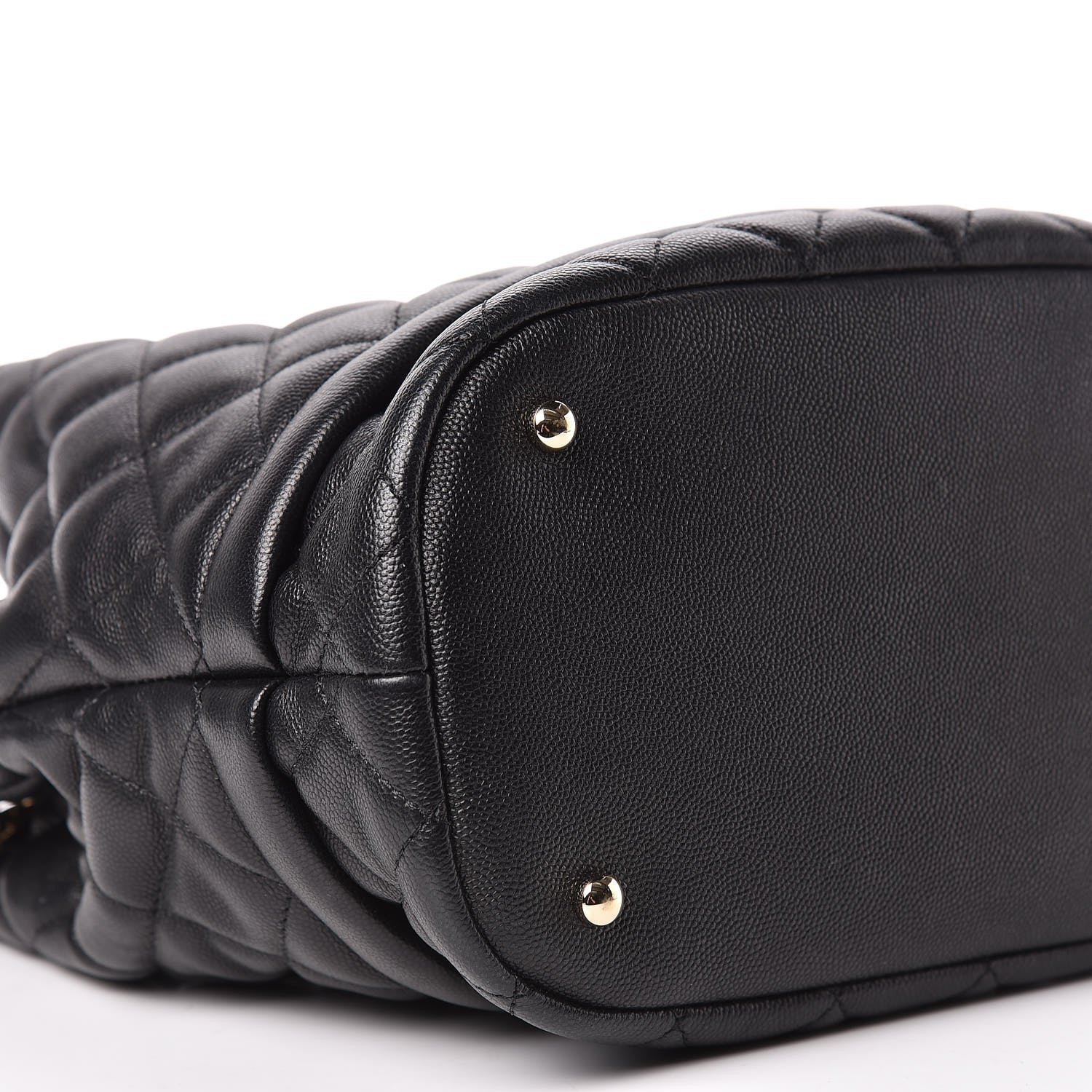 Chanel Caviar Quilted Large Rolled Up Bucket Drawstring Bag Black 7 of 13