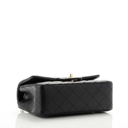 Chanel Lambskin Quilted Mini Rectangular Flap Black 4 of 8