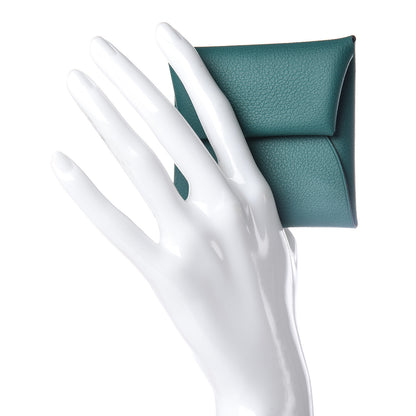 Hermes Evercolor Verso Bastia Coin Purse Malachite Bleu Atoll 2 of 8