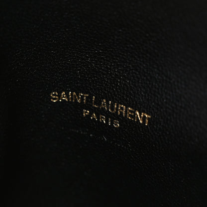 Saint Laurent Lambskin Chevron Quilted Small Loulou White 9 of 13