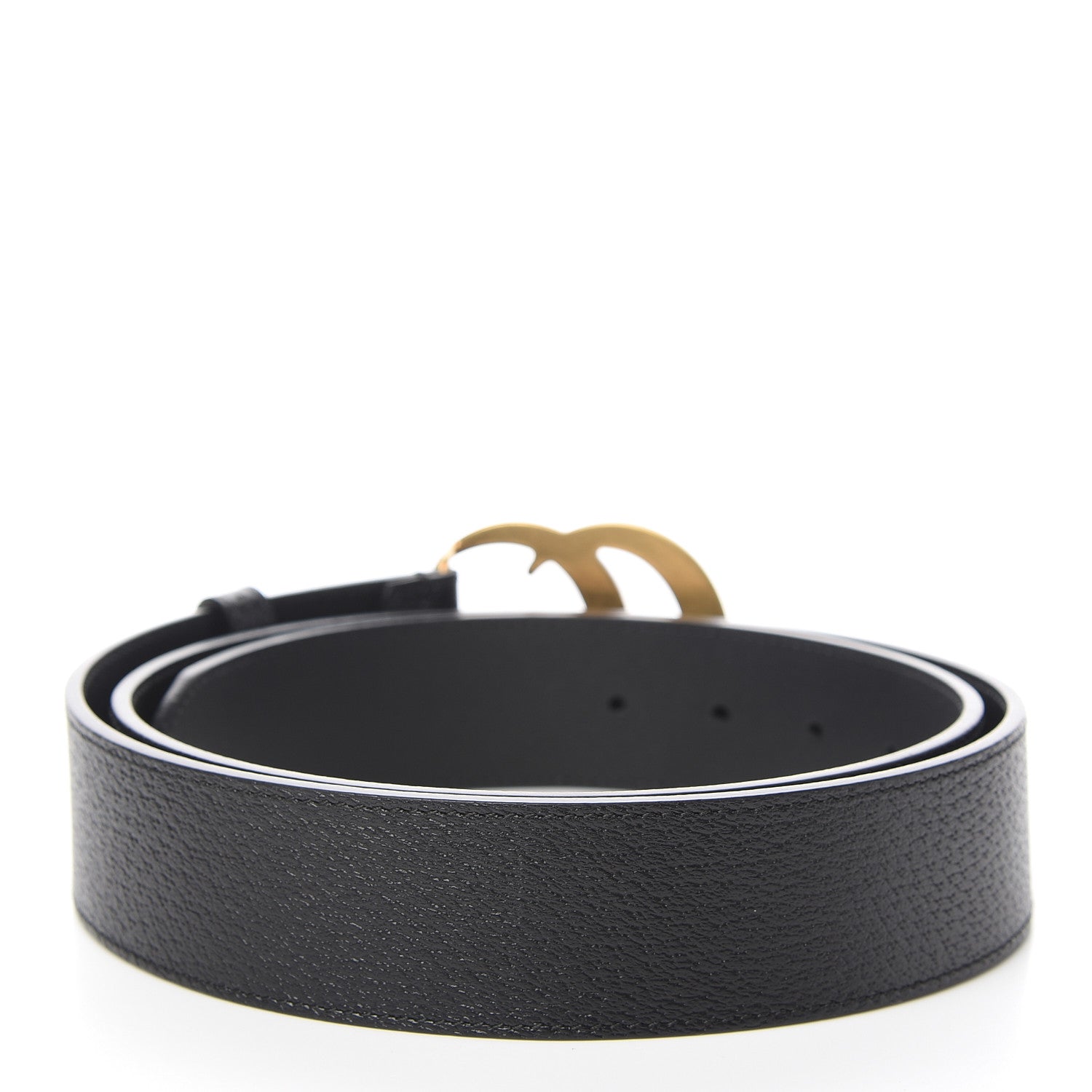 Gucci Textured Calfskin Double G 40mm Belt 105 42 Black 3 of 6