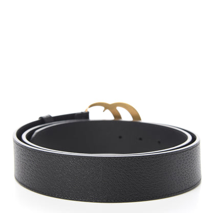 Gucci Textured Calfskin Double G 40mm Belt 105 42 Black 3 of 6