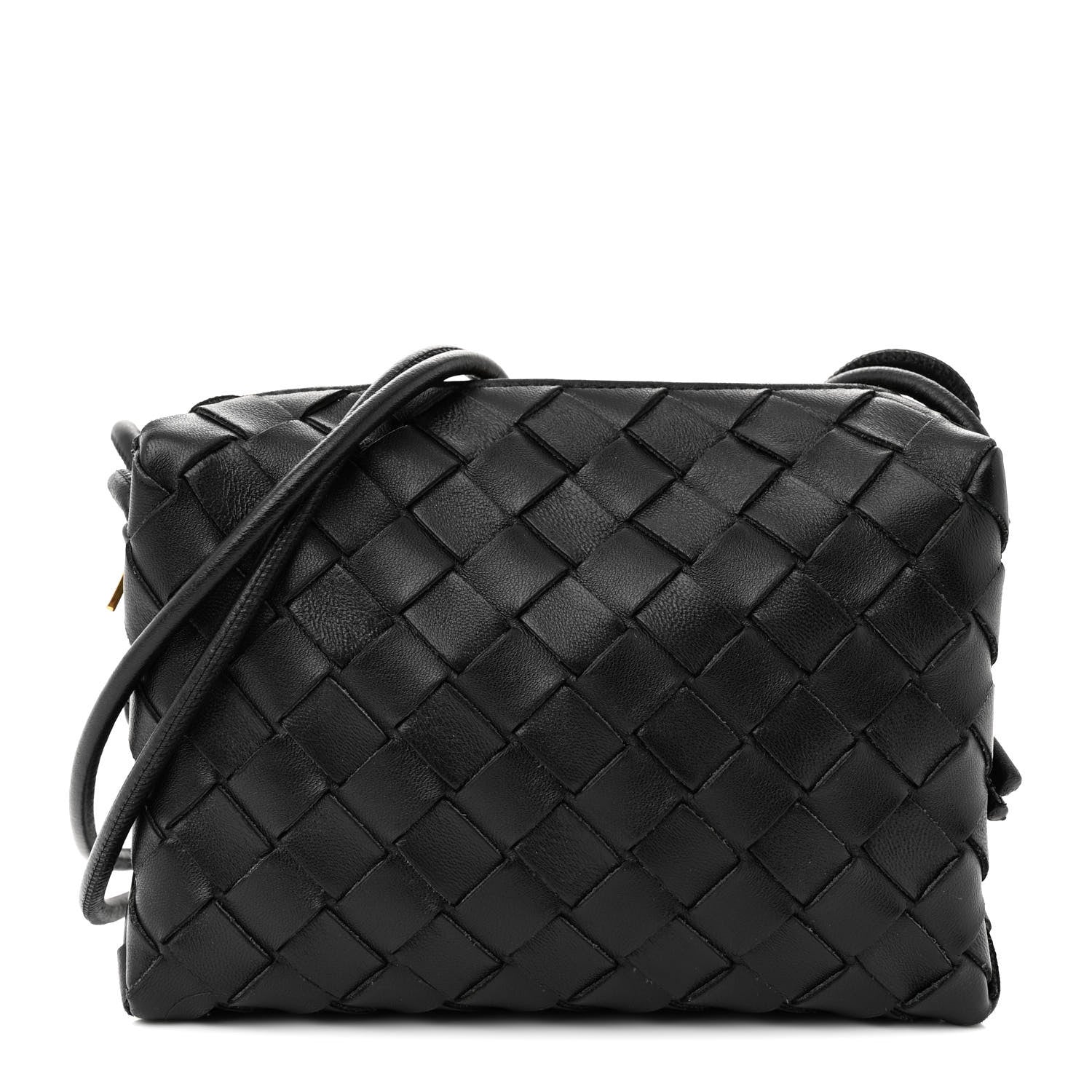 Bottega Veneta Nappa Intrecciato Mini Loop Camera Bag Black 1 of 10