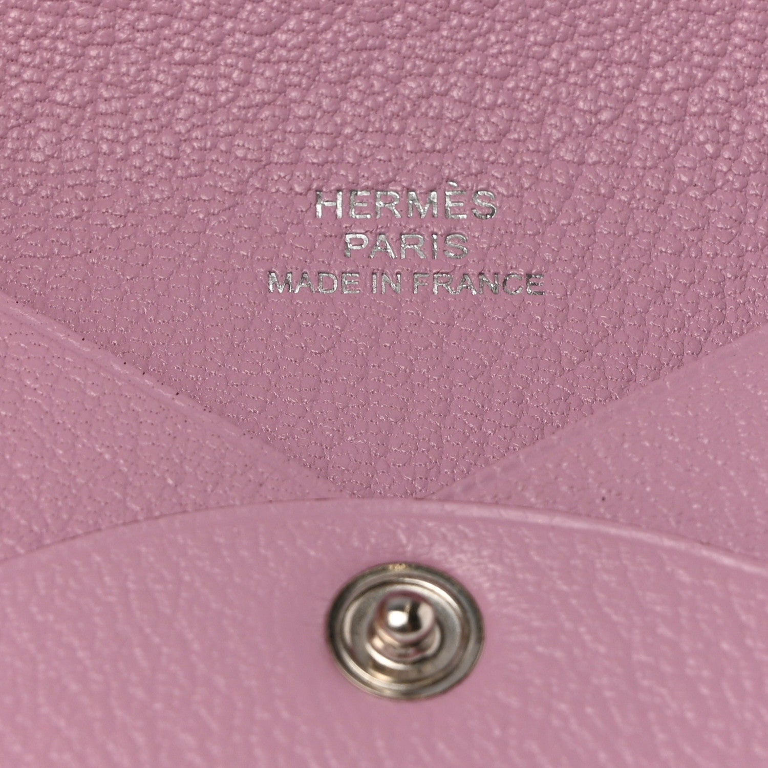 Hermes Chevre Mysore Calvi Card Case Mauve Sylvestre 5 of 8