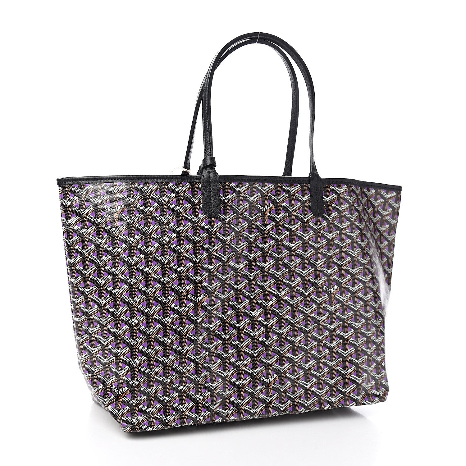Goyard Goyardine Saint Louis Claire Voie PM Black Violet 3 of 10