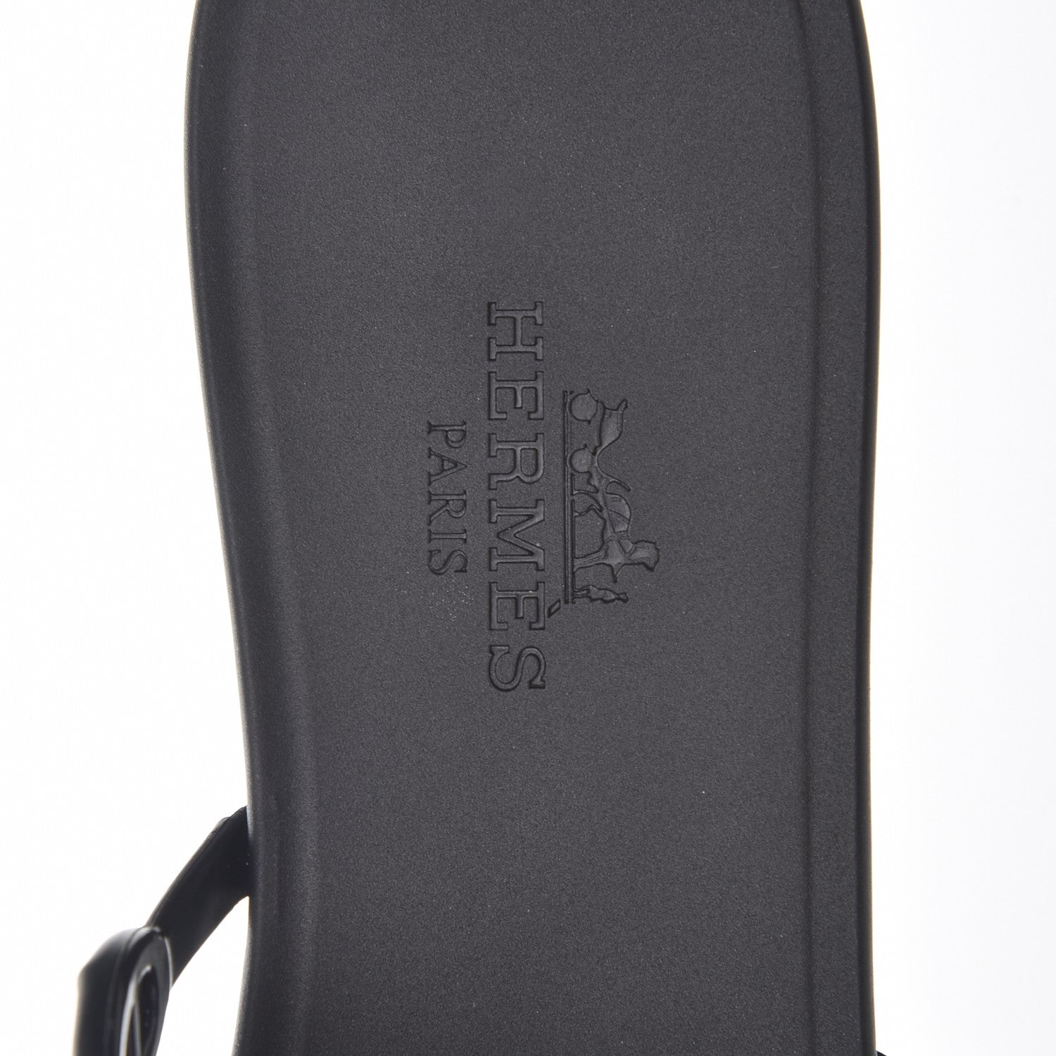 Hermes Rubber Chaine d'Ancre Rivage Sandals 35 Black 7 of 8