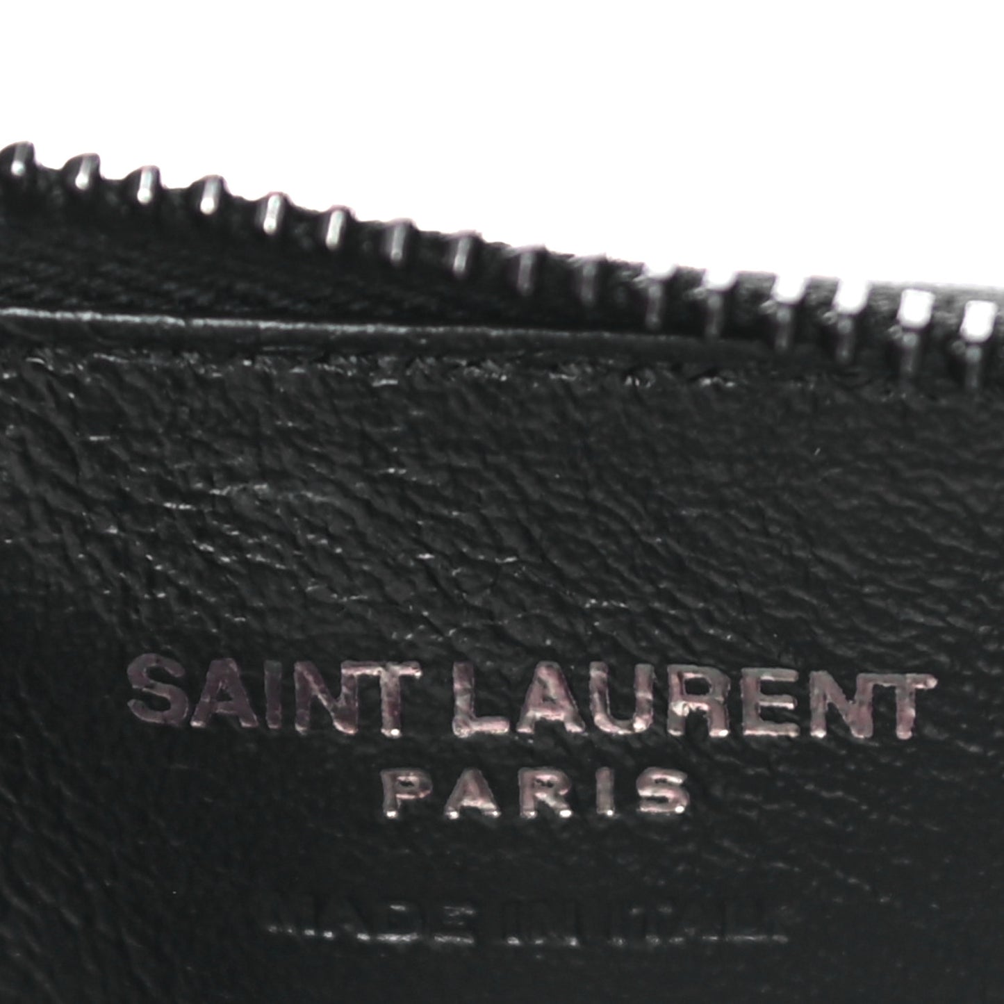 Grain De Poudre Matelasse Chevron Monogram Fragments Zippered Card Case Black