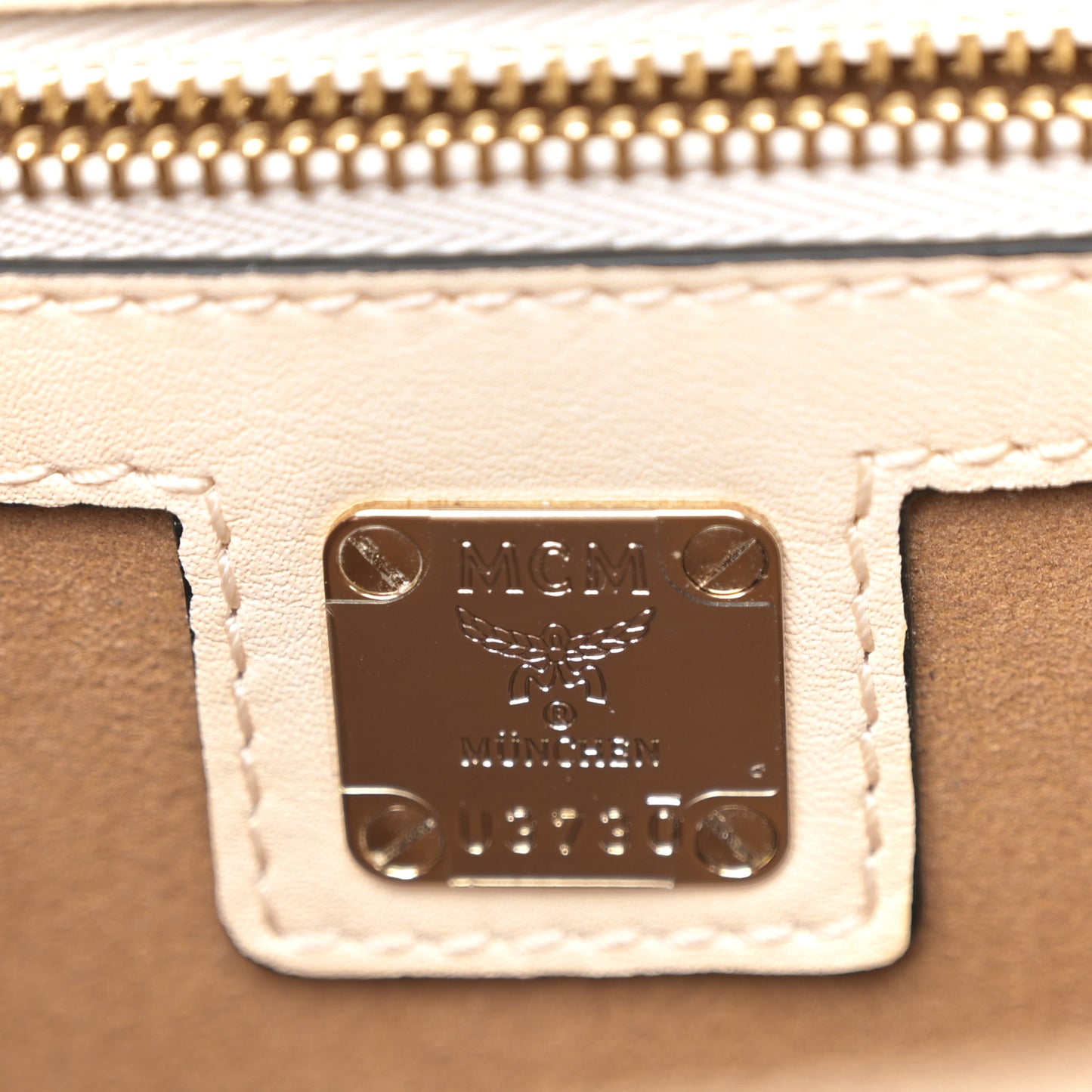 Visetos Calfskin Colorblock Mezzanin Shoulder Bag Cognac Ruby Red