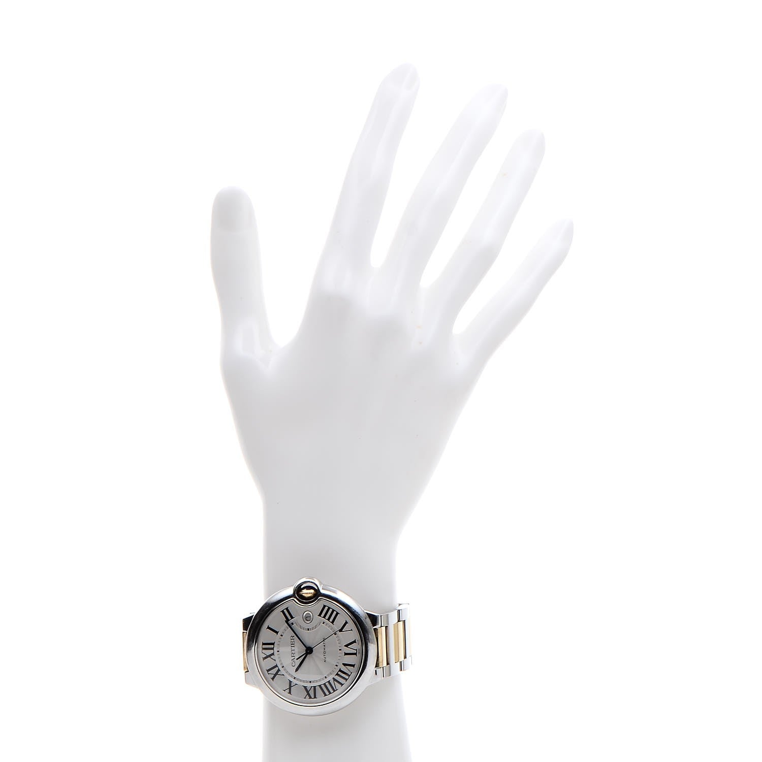 Cartier Stainless Steel 18K Yellow Gold 42mm Ballon Bleu De Automatic Watch 2 of 7