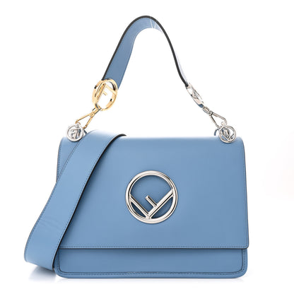 Fendi Vitello Century Opaco F is Fendi Kan I Shoulder Bag Ceruleo 1 of 10