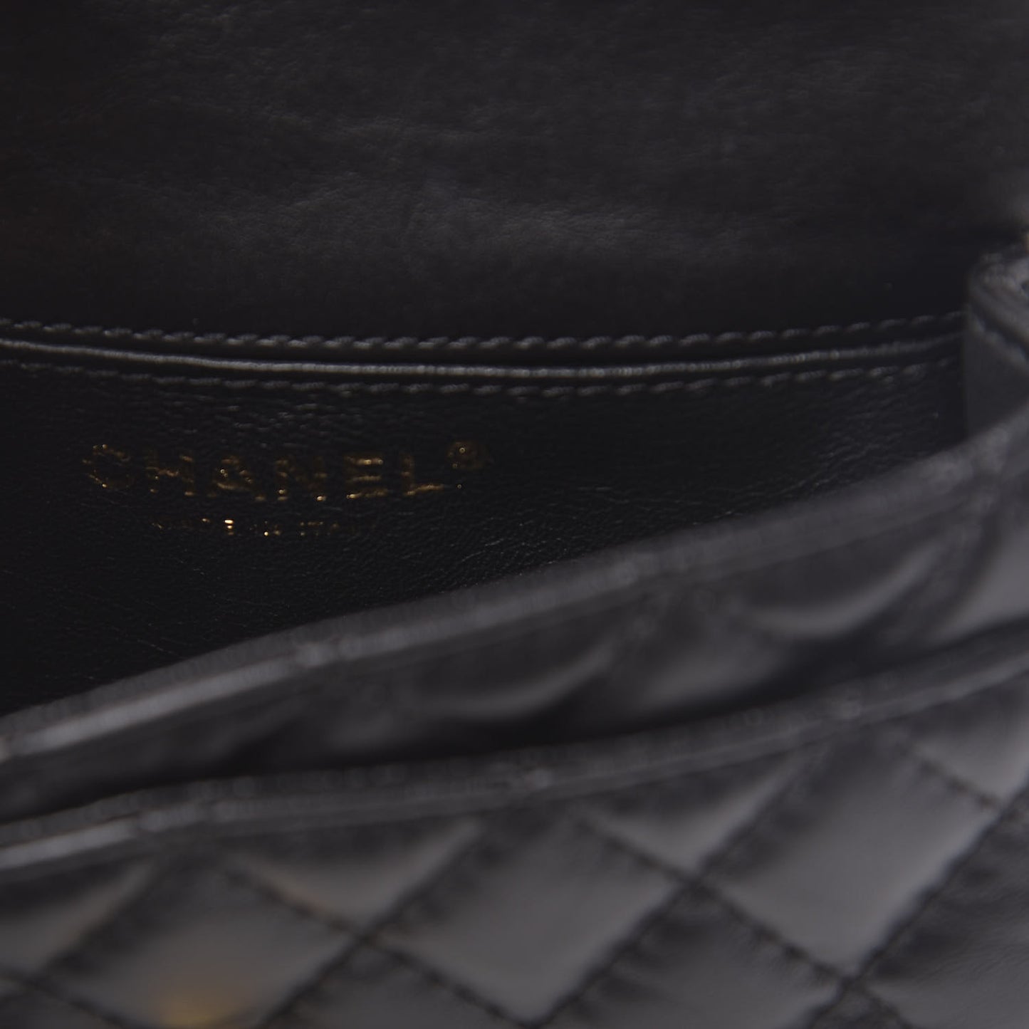 Aged Calfskin Quilted 2.55 Reissue Chain Waist Bag Black