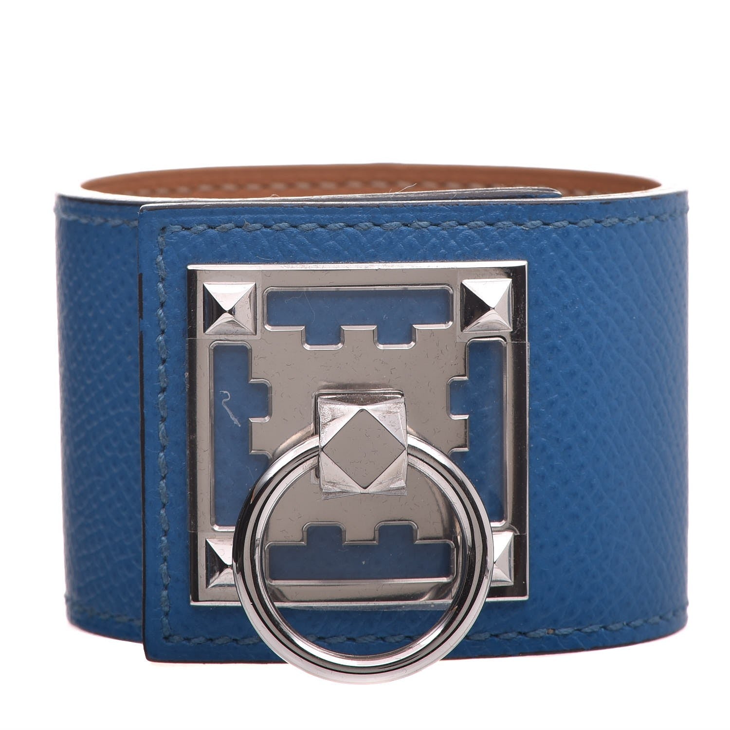 Hermes Epsom Creneau Bracelet S Bleu Izmir 1 of 8