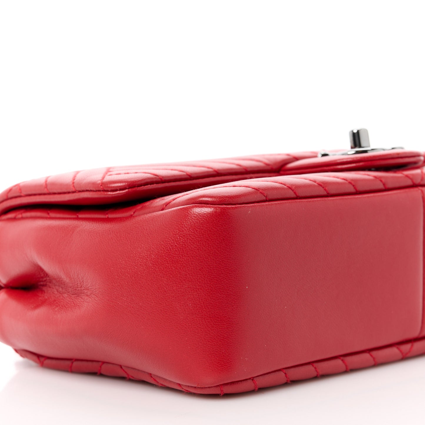 Lambskin Small CC Crossing Flap Red