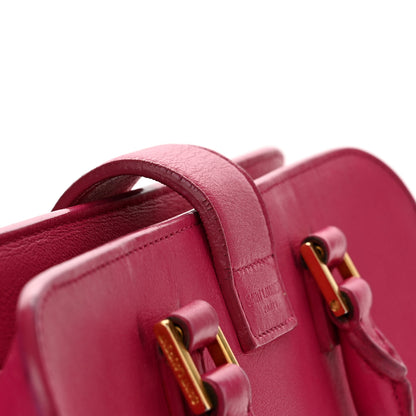 Saint Laurent Calfskin Monogram Baby Cabas Fuchsia 10 of 15