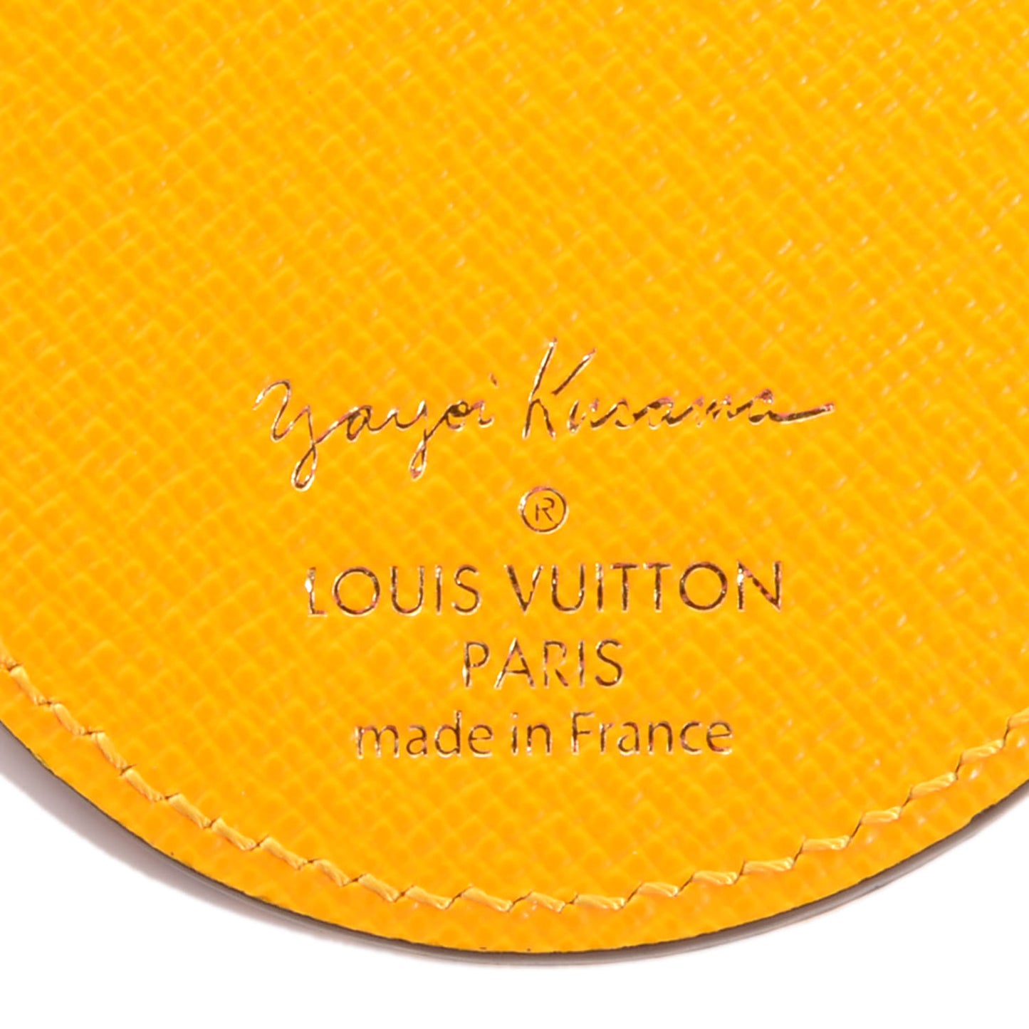 Monogram Kusama Town Key Ring Yellow