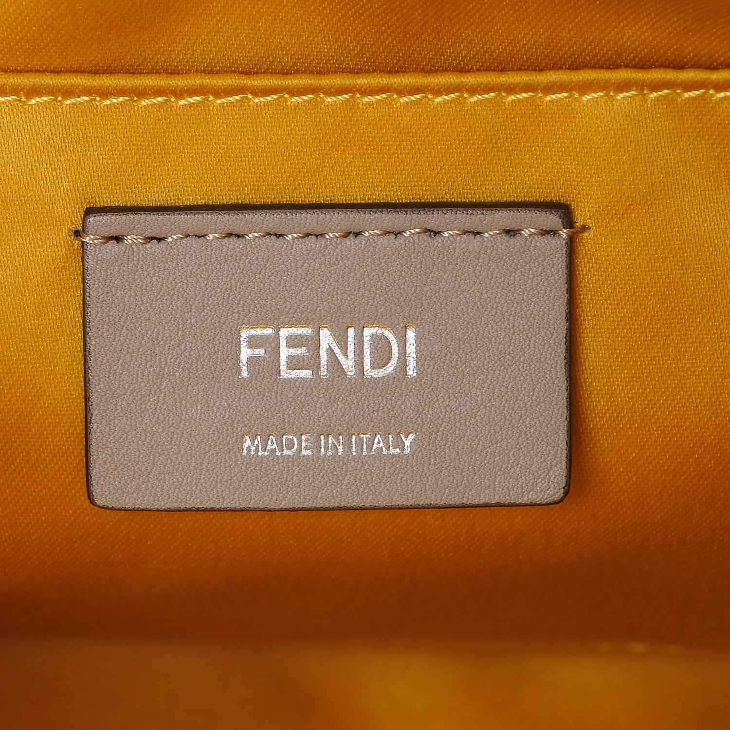Fendi Vitello Dolce Crystal Croc Tail Mini By The Way Boston Bag Yellow 6 of 7