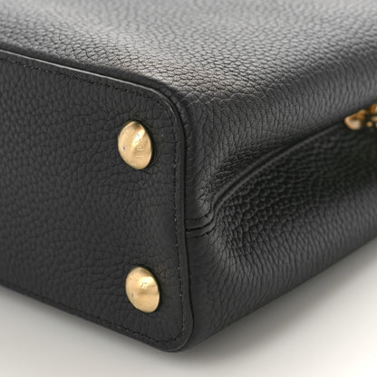 Louis Vuitton Taurillon Matte Brushed Metal Handle Capucines BB Black 8 of 8