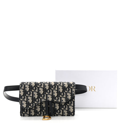 Christian Dior Oblique Saddle Belt Bag Blue 11 of 11
