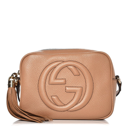 Gucci Pebbled Calfskin Small Soho Disco Bag Camelia 1 of 9
