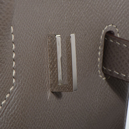 Hermes Epsom Candy Birkin 35 Etain Bleu Thalassa 20 of 23