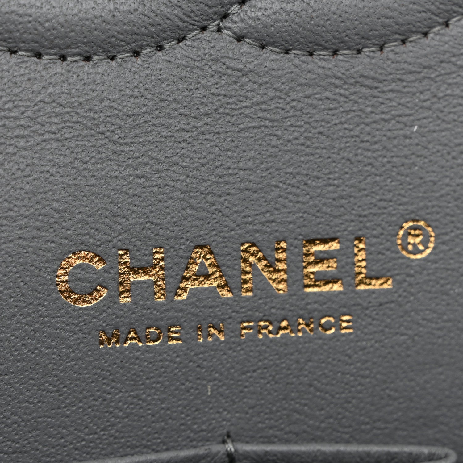 Chanel Caviar Quilted Medium Double Flap Grey 6 of 14