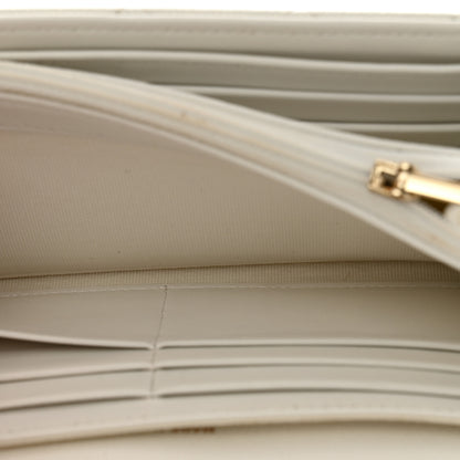 Chanel Caviar Quilted Large Gusset Flap Wallet White 6 of 13