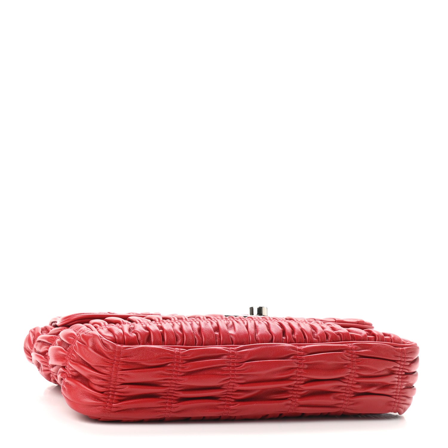 Prada Nappa Gaufre Medium Sound Flap Shoulder Bag Black 3 of 8