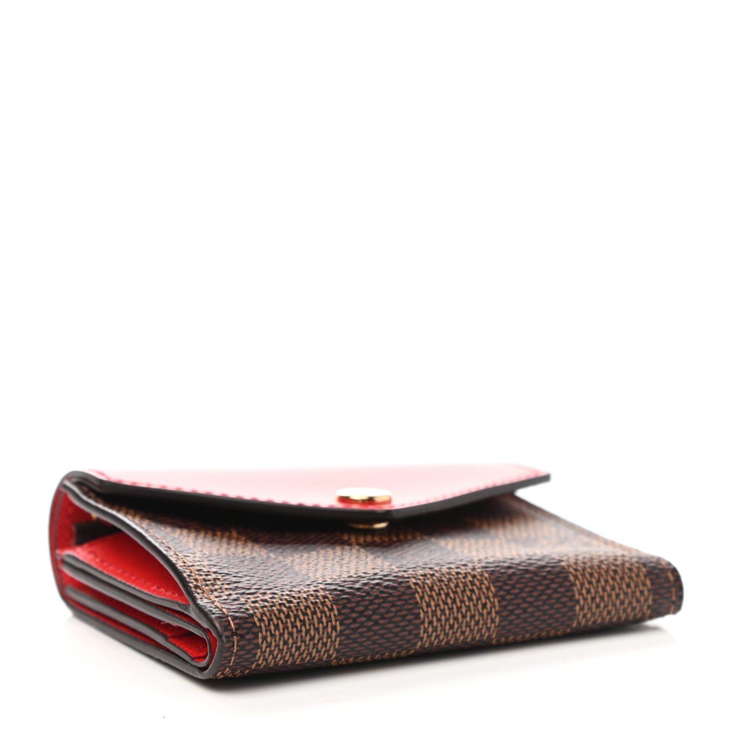 Louis Vuitton Damier Ebene Zoe Wallet Coquelicot 4 of 7