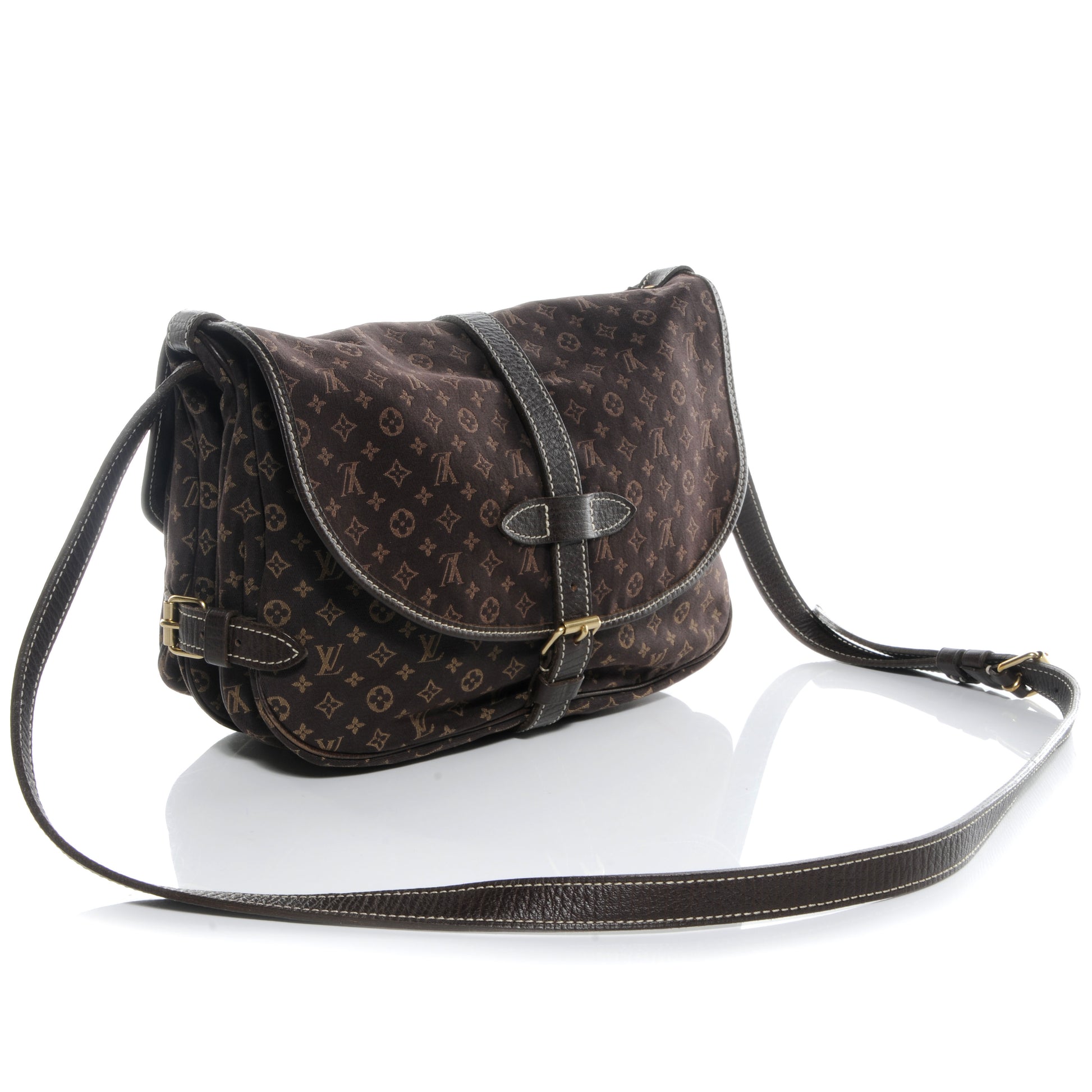 Louis Vuitton Monogram Mini Lin Saumur Ebene 3 of 7