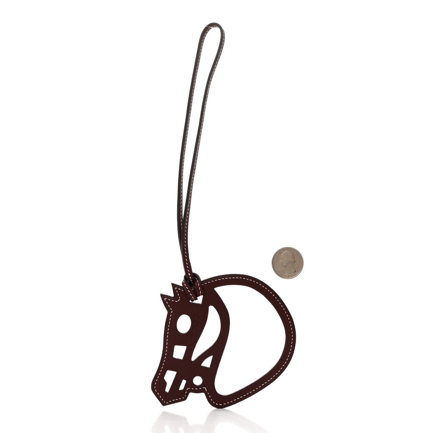 Swift Paddock Cheval Horse Bag Charm Bordeaux
