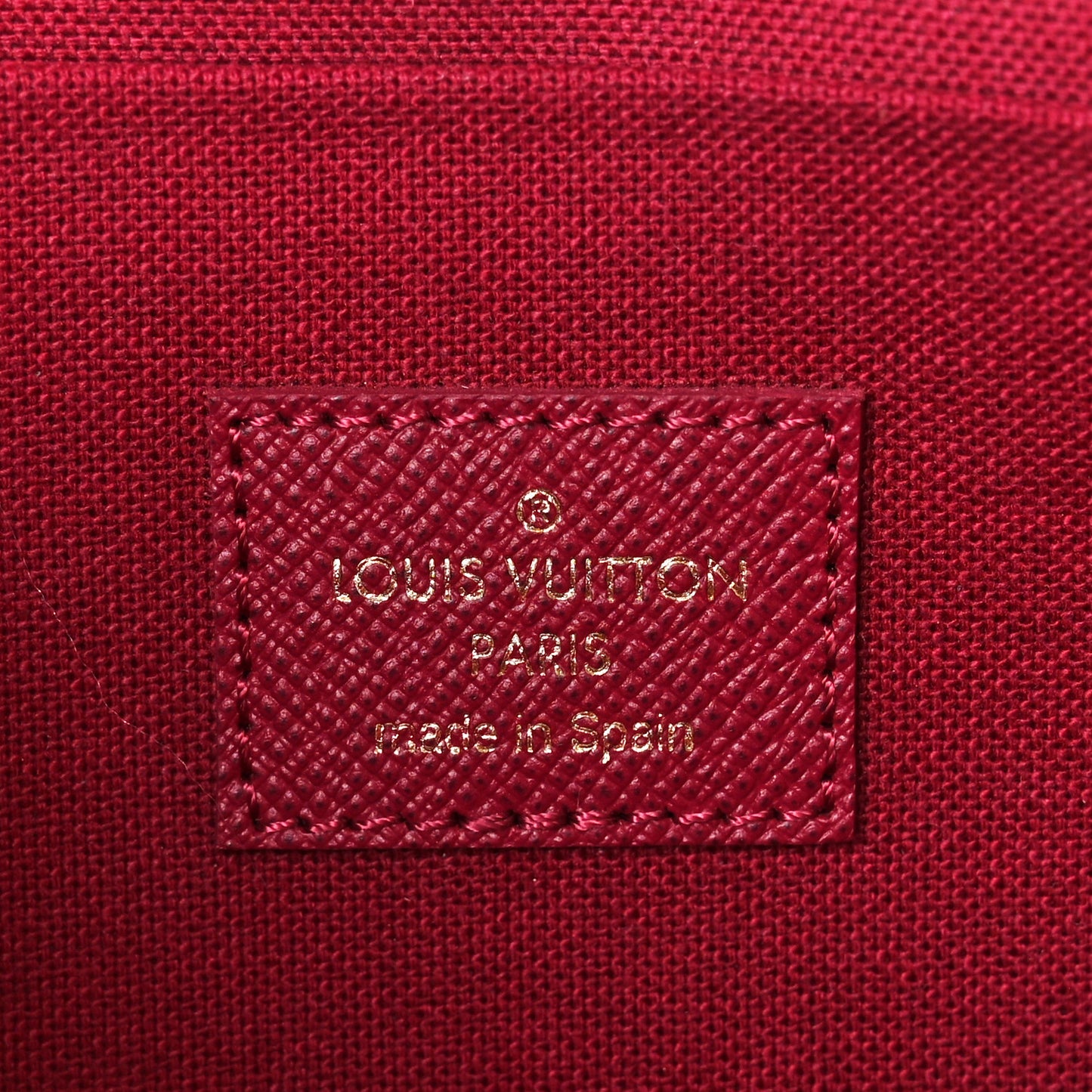 Monogram Pochette Felicie Chain Wallet Fuchsia