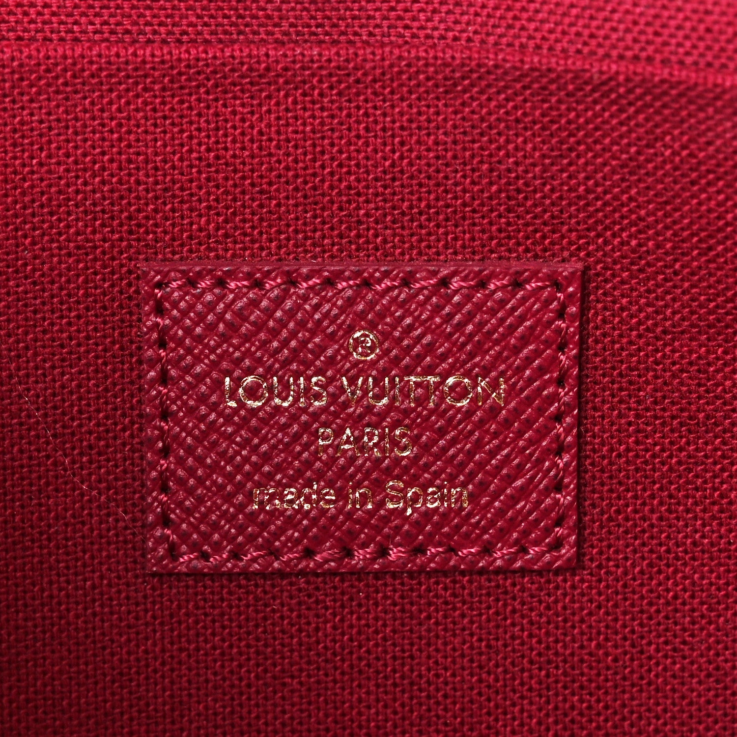 Louis Vuitton Monogram Pochette Felicie Chain Wallet Fuchsia 9 of 15