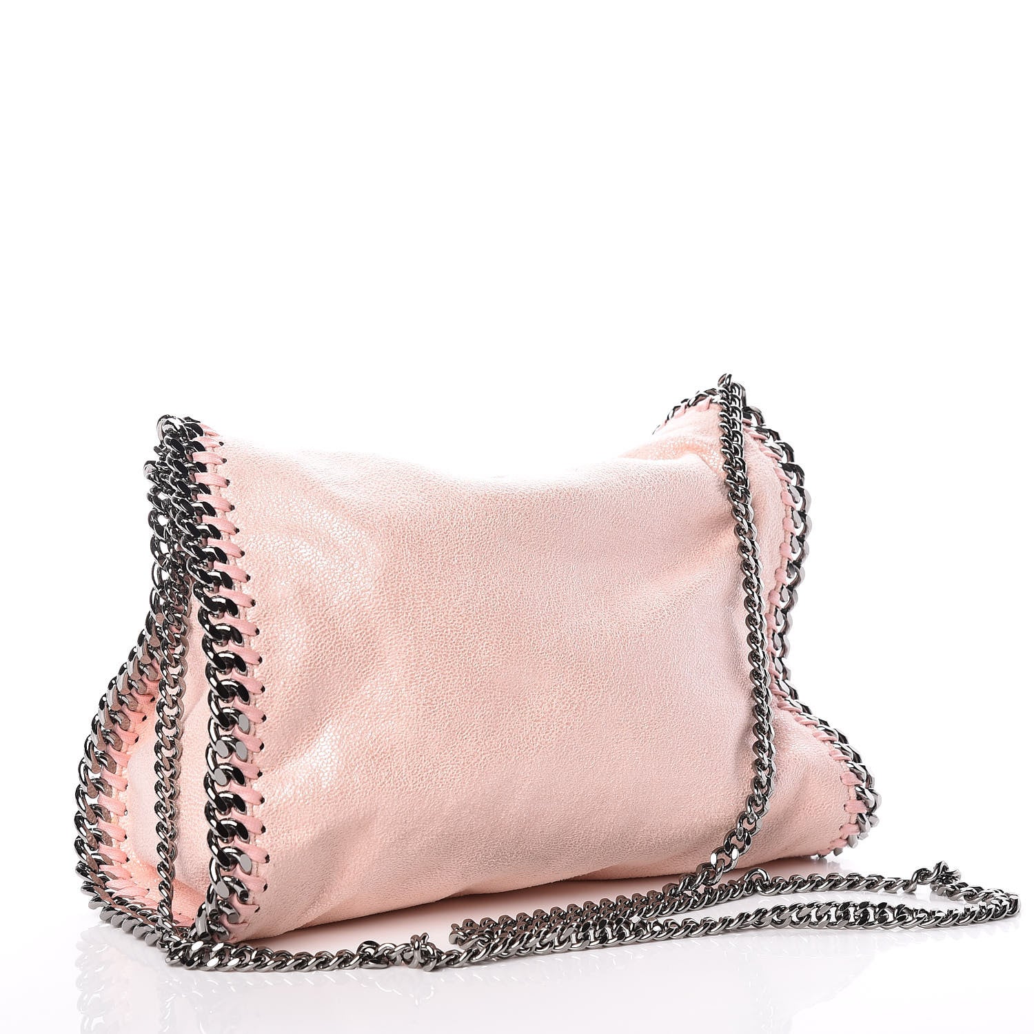 Stella McCartney Shaggy Deer Mini Falabella Fold Over Tote Powder 3 of 11