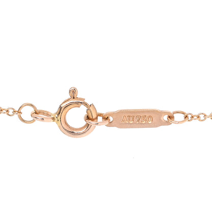 Tiffany 18K Yellow Gold Diamond Atlas Pierced Key Pendant Necklace 4 of 6