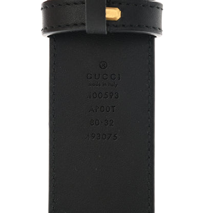 Gucci Calfskin Double G 40mm Belt 80 32 Black 3 of 5