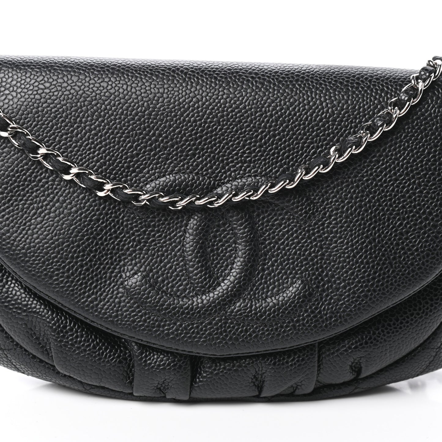 Caviar Half Moon Wallet On Chain WOC Black