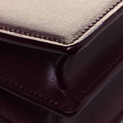Saint Laurent Calfskin Medium Monogram Sunset Bordeaux 10 of 12